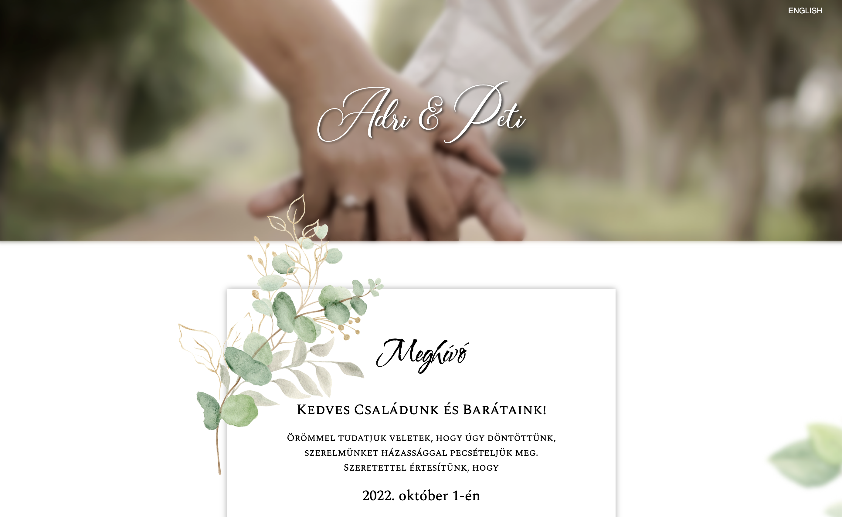 Wedding invitation